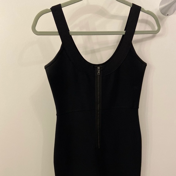 BCBG Black Bodycon Dress with Zipper Back - Picture 5 of 8